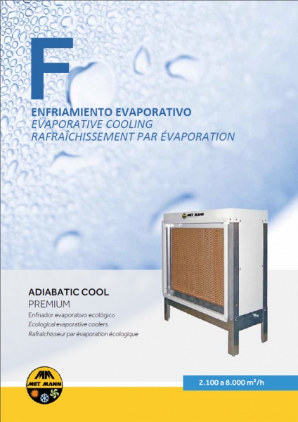 Adiabatic humidifier of 2,000-30,000 m3/h - ADIABATIC COOL