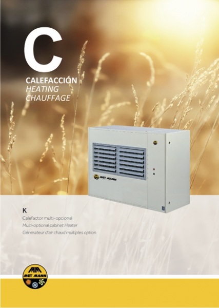 Hot air air heaters with gas operation from 23 to 34 kW - K