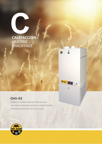 Domestic heating with hot gas air 18 to 33 kW - GAS-ES
