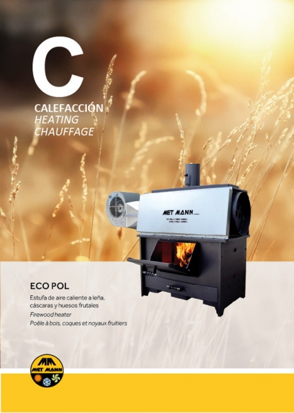 Calefacción estufas de leña industriales 50 y 100 kW - ECO POL