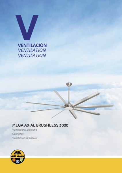 Brushless Ceiling Fan 3m Mega Axial Brushless 3000