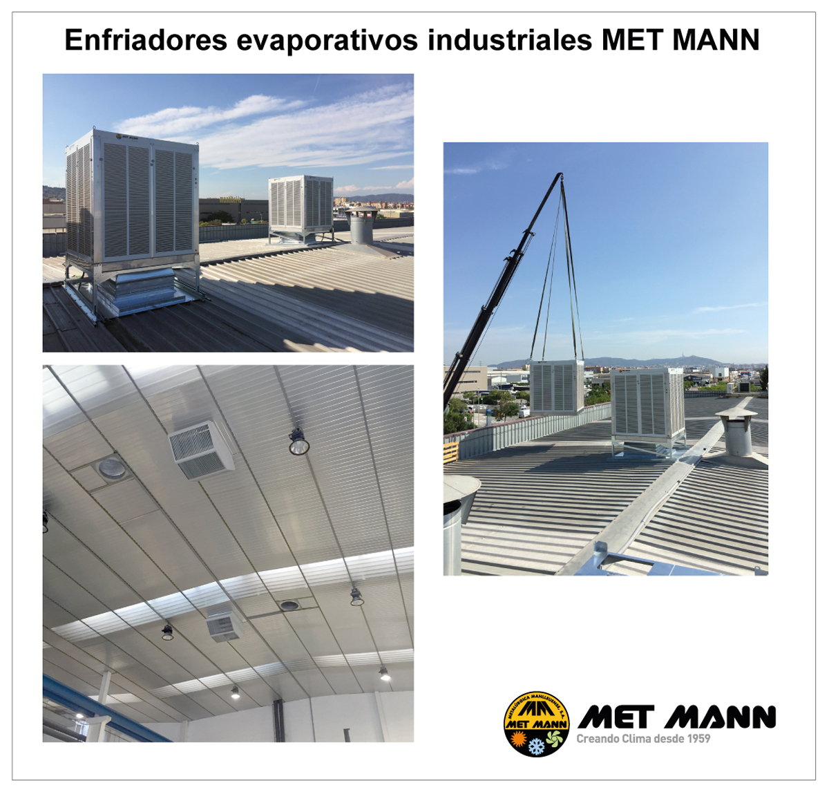 Evaporative air conditioning in plastic industry in Sant Cugat (Barcelona)