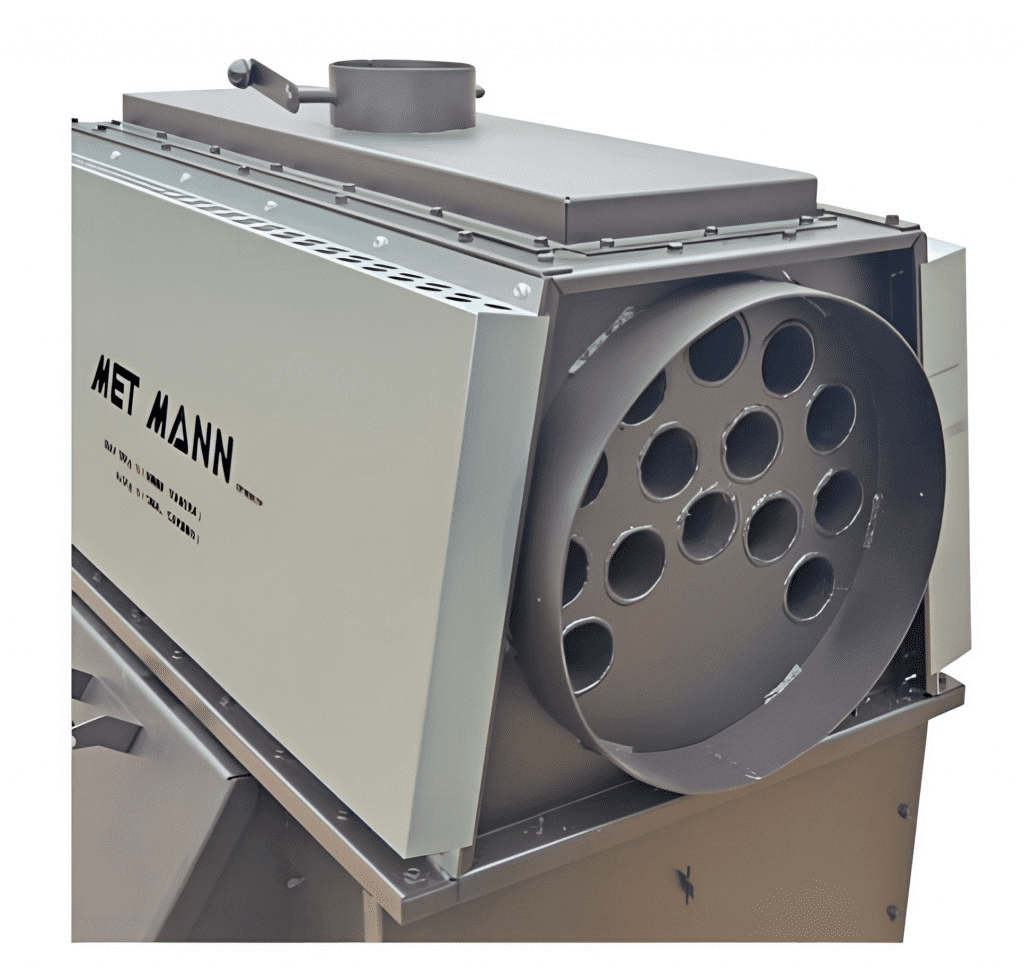 intercambiador de calor estufa eco pol met mann