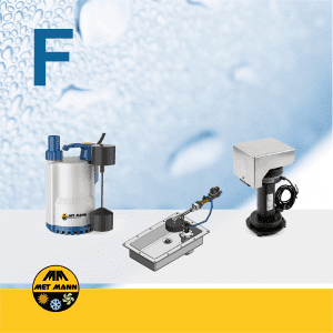 POMPE E SISTEMI DI SCARICO - Pompe acqua e sistemi di scarico per condizionatori evaporativi MET MANN
