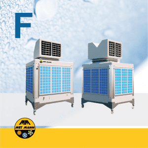 FRESC MANN PREMIUM - Condizionatori evaporativi portatili con ventilatore centrifugo, filtri aria G4 e trattamento UV per rinfrescare aree di lavoro fino a 250 m2