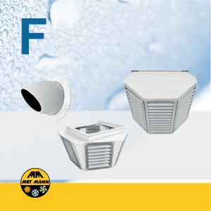 DCH- 3/6 e CI - Cubi diffusori con 3 e 6 uscite e ugelli a lungo raggio per installazioni di condizionatori evaporativi