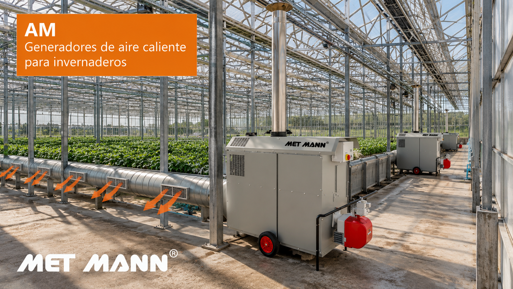 instalacion am metmann en invernadero